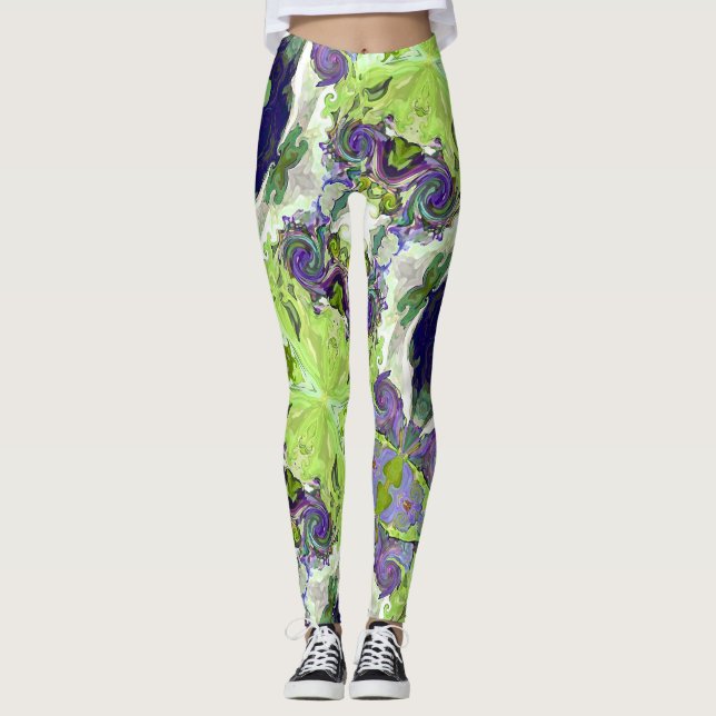 Fairy Tale Hearts Lemon Leggings (Anverso)