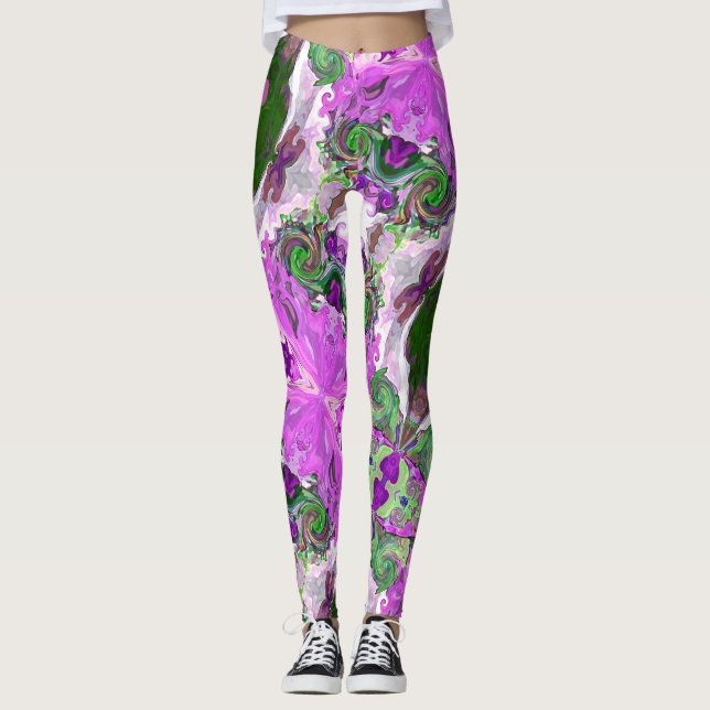 Fairy Tale Hearts Pink Leggings (Anverso)
