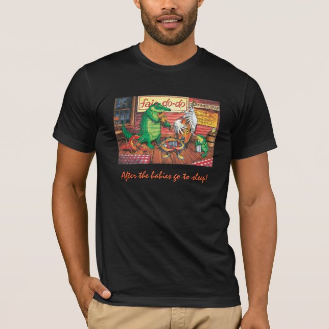 Fais hace la camiseta de la música de Cajun (Anverso)