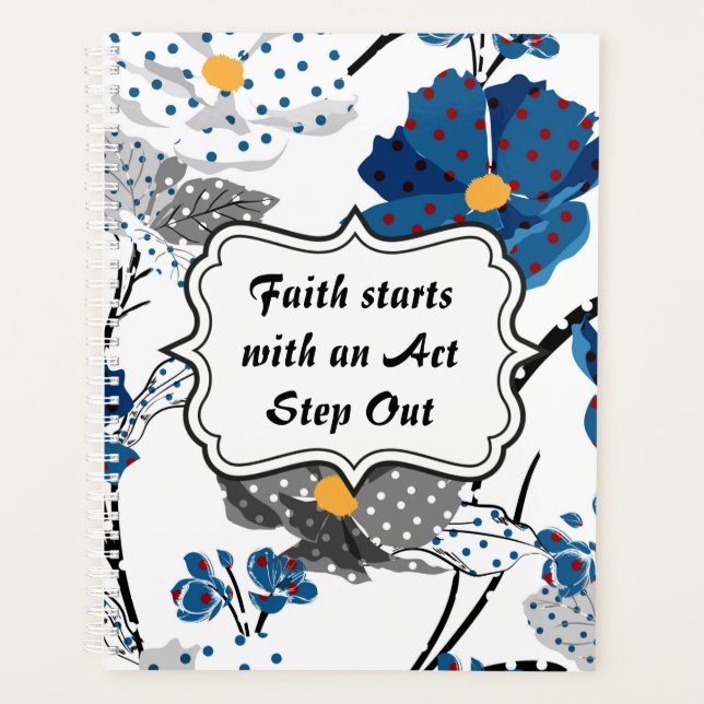 Faith comienza con un planificador floral de la le (Anverso)