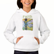 Faith Dragonfly Chicas Hoodie Sweatshirt
