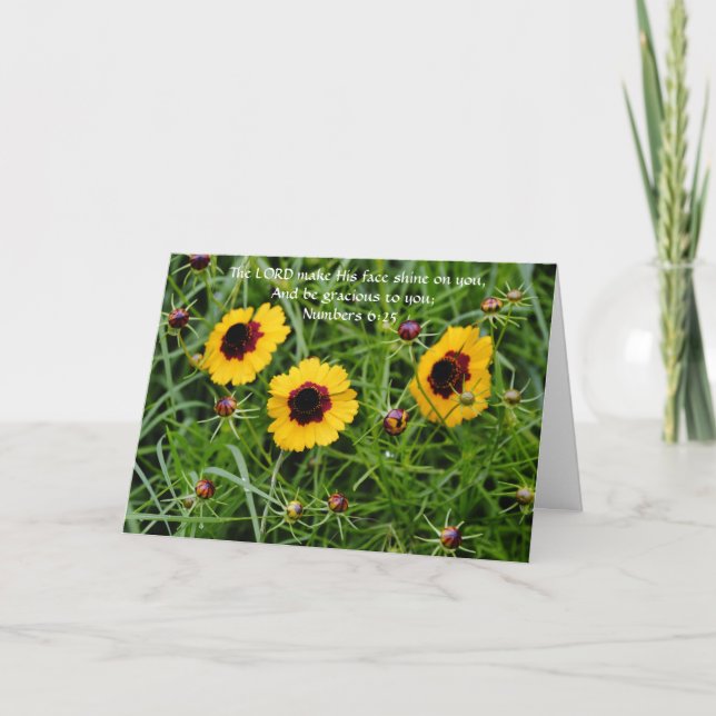 Faith Flowers Tarjeta de agradecimiento (Anverso)