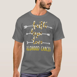 Faith Hope Ama A Los Camisetas Por El Cáncer Infan