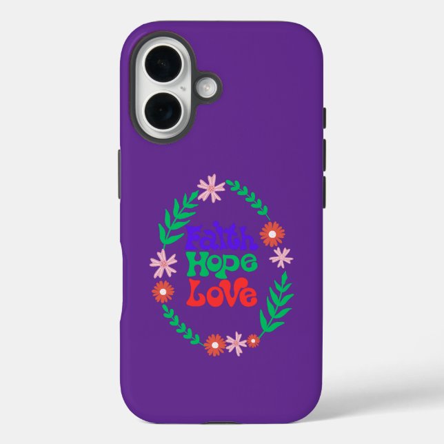 Faith hope love iphone 16 funda (Reverso )