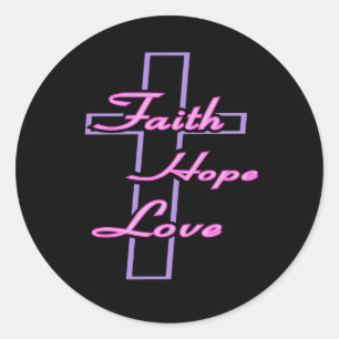 Faith Hope Love Pegatina