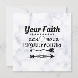 Faith puede mover la tarjeta plana Inspiradora de 
