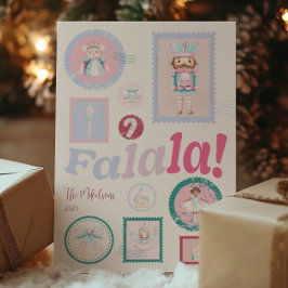 Falala Groovy Cascanueces Pastel Navidad