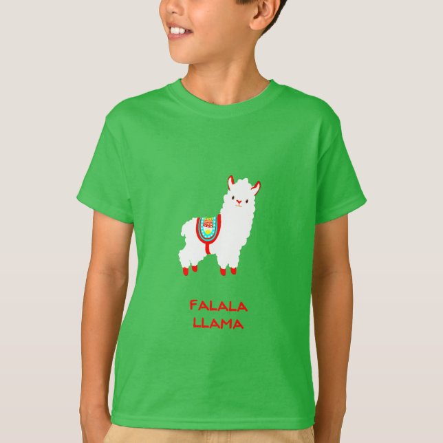 FaLaLa Llama Personalizado color camiseta (Anverso)