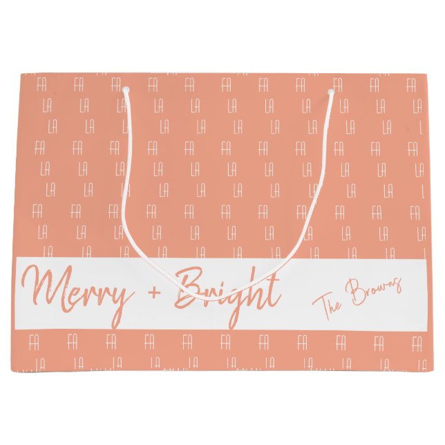 Falala rosa con bolsa de regalo de nombre personal (Anverso)