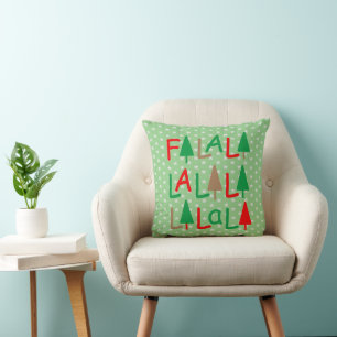 FaLaLaLa... Cojín decorativo simple de árboles de