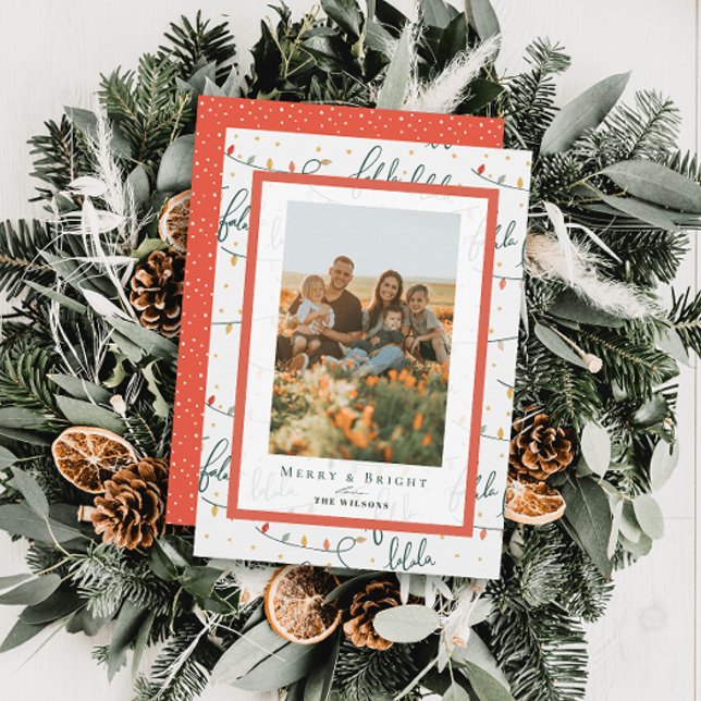 Falalala Navidades enciende 4 fotos tarjeta de vac (Subido por el creador)