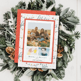 Falalala Navidades ilumina a Navidades 3 tarjeta d