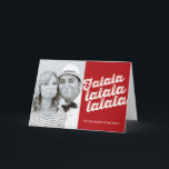 Falalalala Navidades Foto Tarjeta de felicitación<br><div class="desc">Diseñado por fat*fa*tin. Fácil de personalizar con su propio texto,  foto o imagen. Para solicitudes de personalizados,  por favor contacte directamente con fat*fa*tin. Se cobran cargos por personalizado. www.zazzle.com/fat_fa_tin www.zazzle.com/color_therapy www.zazzle.com/fatfatin_blue_knot・・・・・・・. www.zazzle.com/fatfatin_red_knot www.zazzle.com/fatfatin_mini_me www.zazzle.com/fatfatin_box</div>