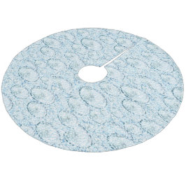 Falda Para El Árbol De Navidad De Forro Coralino Barranca de árbol de nieve