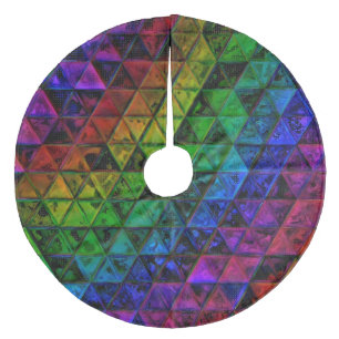 Falda Para El Árbol De Navidad De Forro Coralino Cristal de orgullo