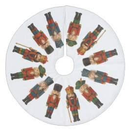 Falda Para El Árbol De Navidad De Forro Coralino Desfile de cazadores de nueces Falda de árbol de N