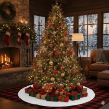 Elegante falda de árbol para un acogedor toque nav