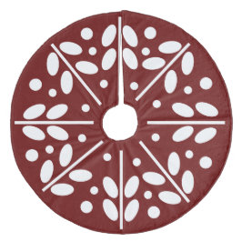 Falda Para El Árbol De Navidad De Forro Coralino Escaramuza de árbol de navidad de arte folclórico 