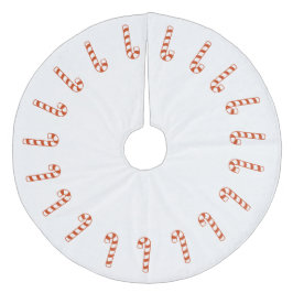 Falda Para El Árbol De Navidad De Forro Coralino Falda de árbol - Candy Canes