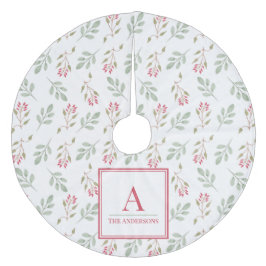 Falda Para El Árbol De Navidad De Forro Coralino Falda de árbol de navidad Hot Pink Holly Berry