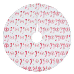 Falda Para El Árbol De Navidad De Forro Coralino Festividades navidades celebrando saludos de Santa