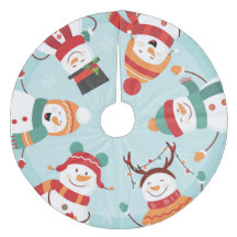Hermoso Fieltro de Navidad de Hombres de Nieve par