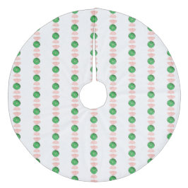 Falda Para El Árbol De Navidad De Forro Coralino La falda del árbol de canto de los Navidades verde