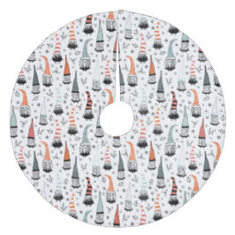 Falda Para El Árbol De Navidad De Forro Coralino Navidades Gnomes