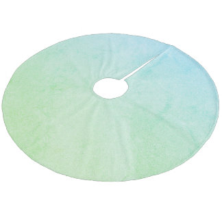 Falda Para El Árbol De Navidad De Forro Coralino Purpurina Pastel Verde