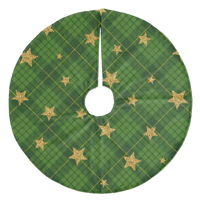 Falda Para El Árbol De Navidad De Forro Coralino Retirada (Anverso)