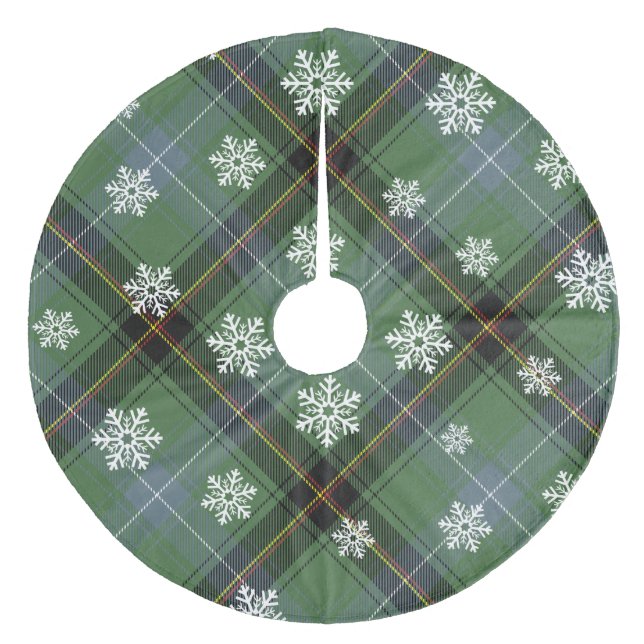 Falda Para El Árbol De Navidad De Forro Coralino Retirada (Anverso)