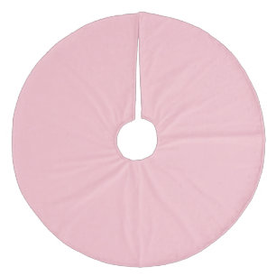 Falda Para El Árbol De Navidad De Forro Coralino Rosa