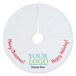 Falda Para El Árbol De Navidad De Forro Coralino Su logotipo, nombre comercial Promo DiY Holiday Me