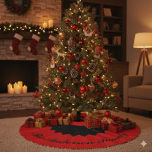 Funda personalizada para árbol de Navidad en negro