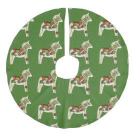 Falda Para El Árbol De Navidad De Lino Sintético La falda del árbol de Navidad de Quilter