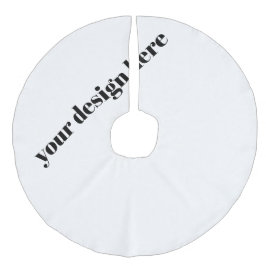 Falda Para El Árbol De Navidad De Lino Sintético Personalizado