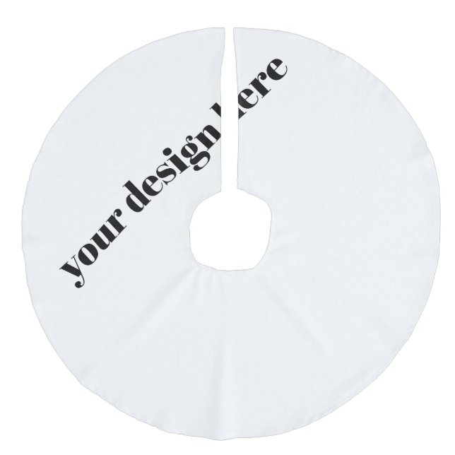 Falda Para El Árbol De Navidad De Lino Sintético Personalizado (Anverso)