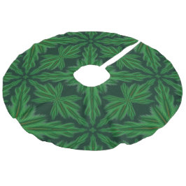 Falda Para El Árbol De Navidad De Lino Sintético Pine Mandala Forest Tree Skirt