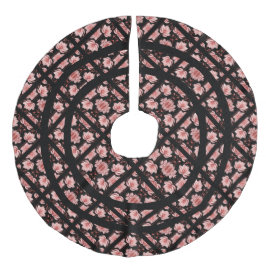 Falda Para El Árbol De Navidad De Lino Sintético Pink Lotus Classic