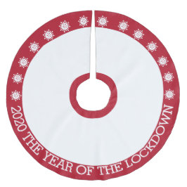 Falda Para El Árbol De Navidad De Poliéster 2020, año del bloqueo