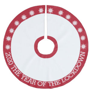 Falda Para El Árbol De Navidad De Poliéster 2020, año del bloqueo