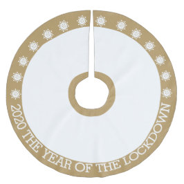 Falda Para El Árbol De Navidad De Poliéster 2020, año del bloqueo