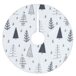 Falda Para El Árbol De Navidad De Poliéster Accesorio de árbol de Navidad azul de Hygee de Din