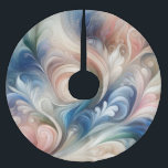 Falda Para El Árbol De Navidad De Poliéster Acuarela Fantasía Pastel Floral Azul & Crema<br><div class="desc">Añade elegancia y serenidad a cualquier espacio. Esta impresionante obra de arte combina suaves tonos acuáticos de azul, crema, rosa y verde en unos toques florales de ensueño. Su movimiento fluido y su armonía pastel crean un ambiente apacible y vibrante, perfecto para casas, oficinas modernas o como un regalo reflexivo....</div>