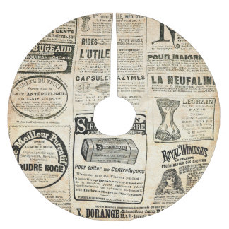 Falda Para El Árbol De Navidad De Poliéster Anuncio de periódico francés de 1897