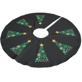 Falda Para El Árbol De Navidad De Poliéster Árbol Brillante 