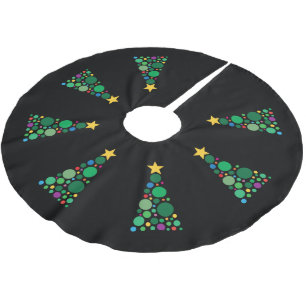 Falda Para El Árbol De Navidad De Poliéster Árbol Brillante