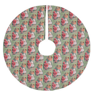Falda Para El Árbol De Navidad De Poliéster Árbol decorativo de Chica de Navidad de los años 5