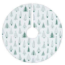 Falda Para El Árbol De Navidad De Poliéster Árboles de Navidad