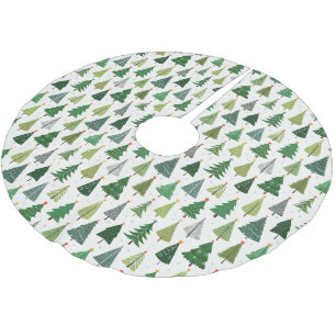 Falda Para El Árbol De Navidad De Poliéster Árboles retro